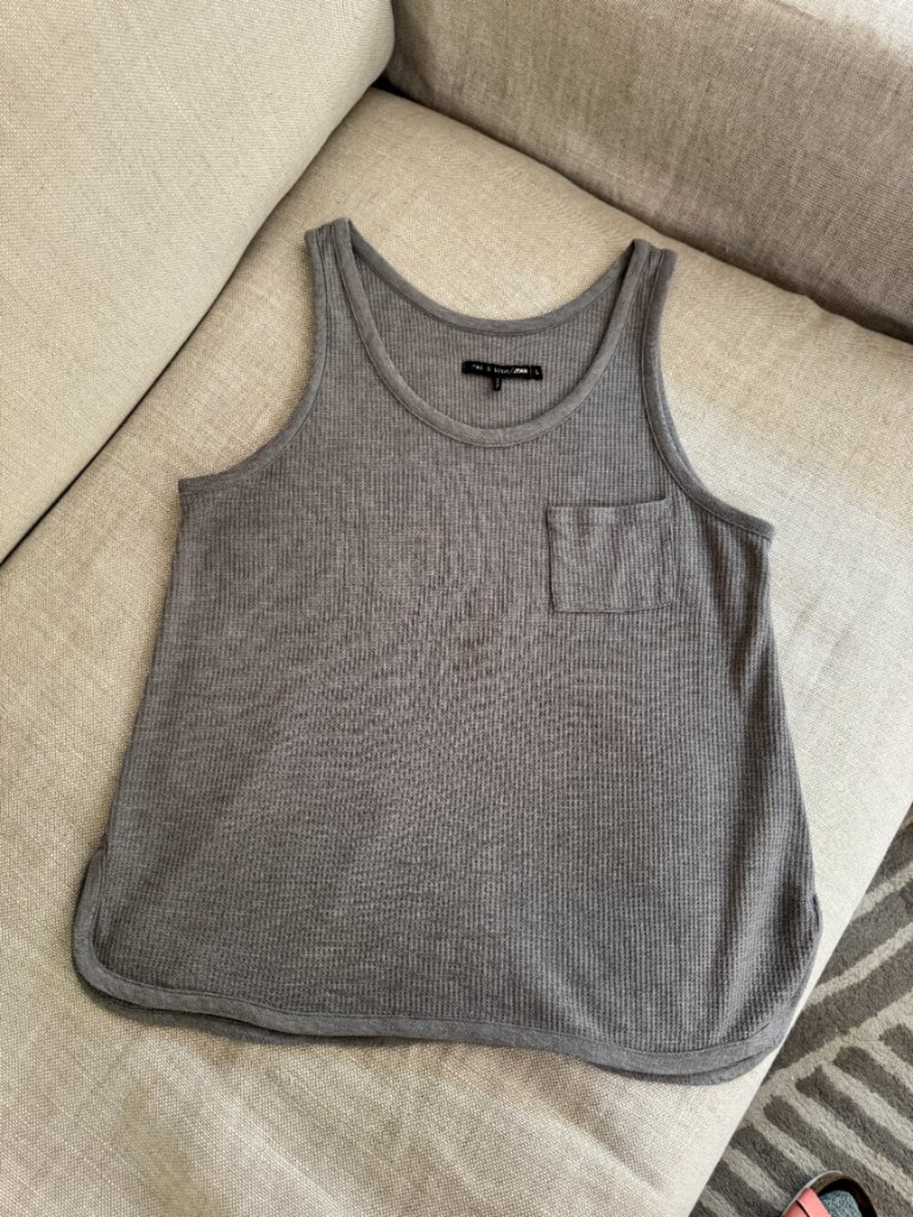 Rag & Bone/JEAN Waffle Tank Top